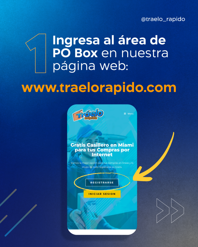 Paso 1 para registrarse